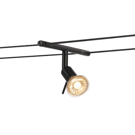Spot Syros SLV - Pour câble tendu T.B.T. TENSEO - 50W - Noir