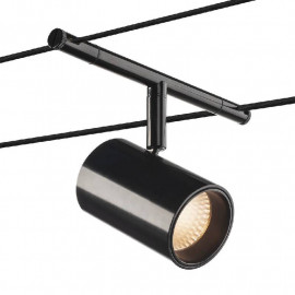 Spot Noblo SLV - Pour câble tendu T.B.T. TENSEO - 8,5W - 2700K - Noir