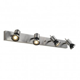 Applique/plafonnier Asto 4 SLV - Orientable - 4x75W - Alu brossé
