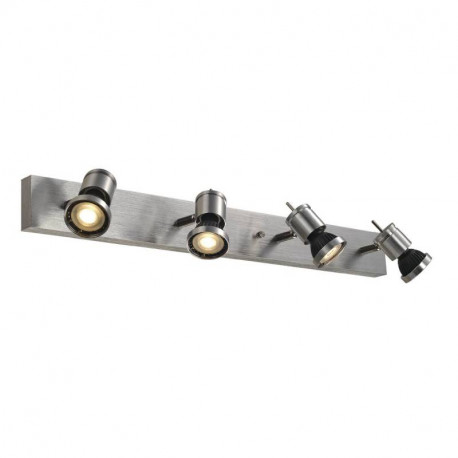 Applique/plafonnier Asto 4 SLV - Orientable - 4x75W - Alu brossé