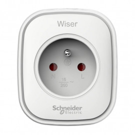 Prise connectée Wiser Schneider Electric - répéteur ZigBee - 13A