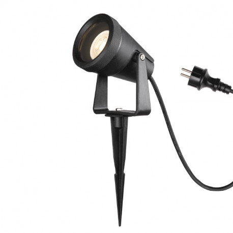 Spot sur piquet Samrina SLV - 7W - Noir