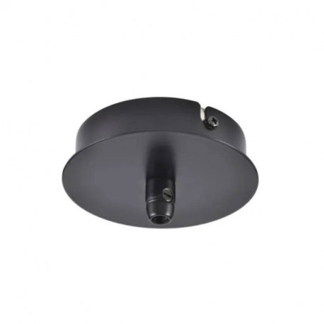 Patère Fitu SLV - 1 passe-fil - Ronde - Noire