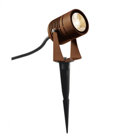Spot LED sur piquet Spike SLV - 6W - 3000K - Rouille