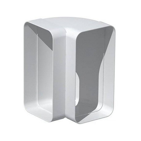 Coude vertical rectangulaire CVR pour conduit PVC Rigide - Extra-plat 40 x 110mm
