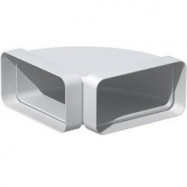 Coude horizontal rectangulaire CHR pour conduit PVC Rigide - Extra-plat 40 x 110mm