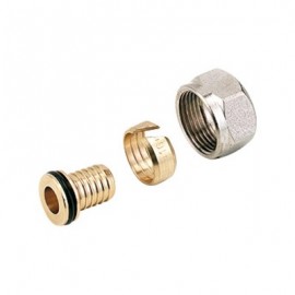 Lot de 2 collecteurs raccord femelle à compression - 16 mm
