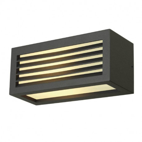Applique BOX-L SLV - Extérieur - E27 - 18W - Anthracite