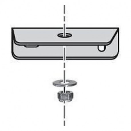 Platine de fixation Axovia Multipro Somfy - Pour bras de portail