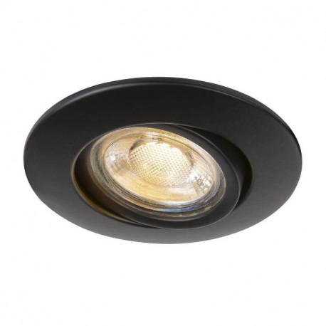 Spot EASY-INSTALL SLV - Encastrable - Orientable - GU10/QPAR51 - 20W - Noir