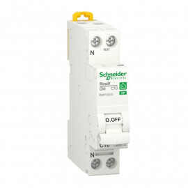Disjoncteur 10A XP Resi9 - 1P+N - Courbe C - 3kA - 230V CA - Peignable