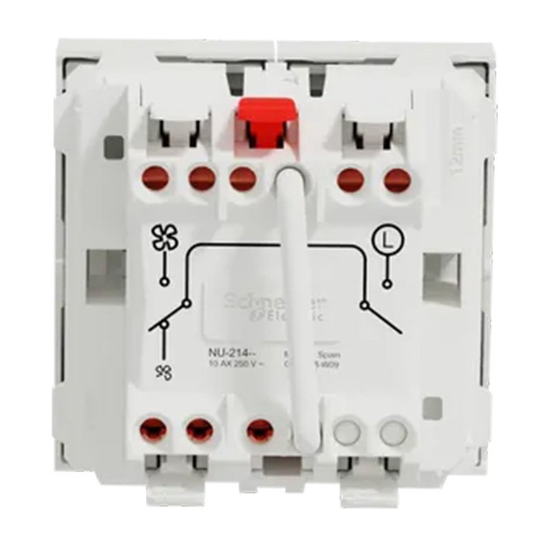 Interrupteur blanc pour VMC avec arrêt NU321418 de la gamme Unica — free download