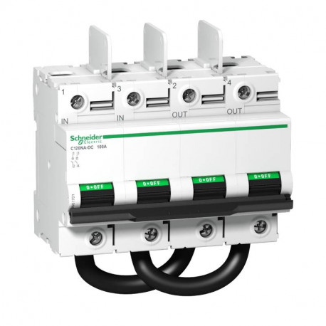 Interrupteur sectionneur Acti 9 C120 NA Schneider Electric - 100A - 1000Vcc - 2P - 12 pas de 9mm