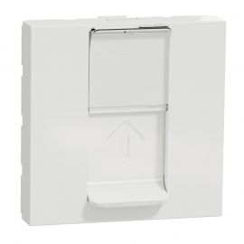 Prise RJ45 Unica - Cat.6 FTP - 2 modules - Blanc