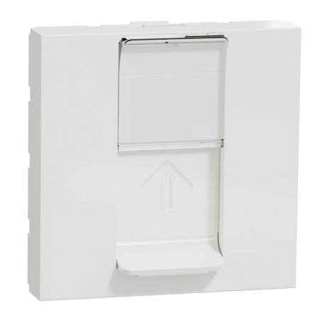 Prise RJ45 Unica - Cat.6 FTP - 2 modules - Blanc