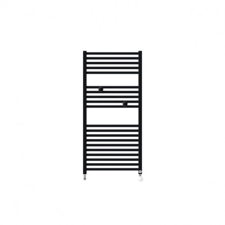 Sèche-serviettes eau chaude Riva 4 Thermor - Noir carbone - 487W - Raccordements sur collecteurs