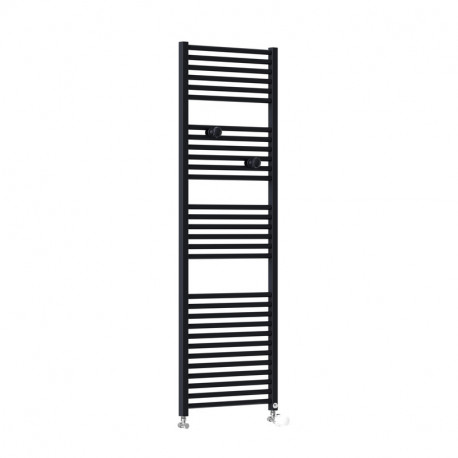 Sèche-serviettes eau chaude Riva 4 Thermor - Noir Carbone - 717W - Raccordements sur collecteurs