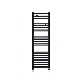 Sèche-serviettes eau chaude étroit Riva 4 Thermor - Noir Carbone - 500W - Raccordements sur collecteurs