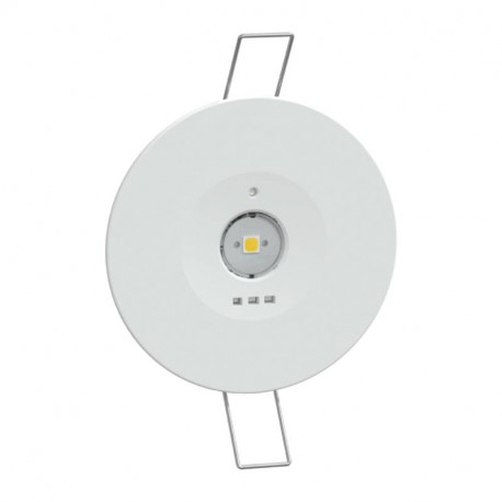 Bloc d'ambiance Exiway SATI adressable Schneider Electric - Encastré - 550lm - 1h - Blanc