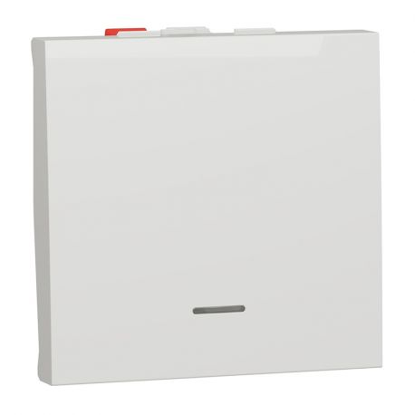 Va-et-vient témoin Unica - 2 modules - 10AX - Blanc