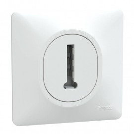 Prise téléphone en T Ovalis Schneider Electric - 8 contacts - Blanc