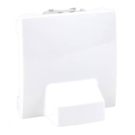 Sortie de câble Unica - 2 modules - Blanc