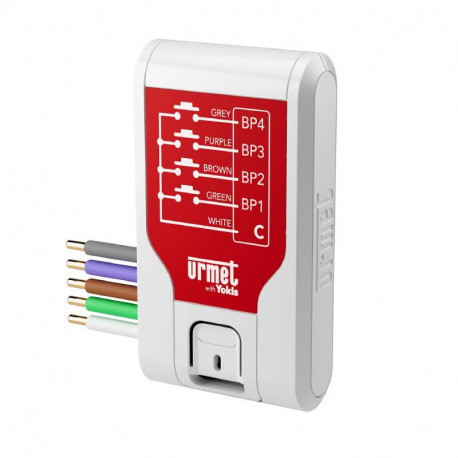 Emetteur encastrable E4BP-UP Urmet with Yokis - 4 canaux - Radio Zigbee