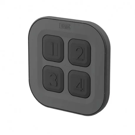 Télécommande multifonction à poser GALET4-UP Urmet with Yokis  - Format galet - 4 touches - Zigbee 3.0 - Noir