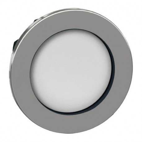Tête de bouton-poussoir Harmony XB4 Schneider - Affleurant - Ø30mm - Blanc