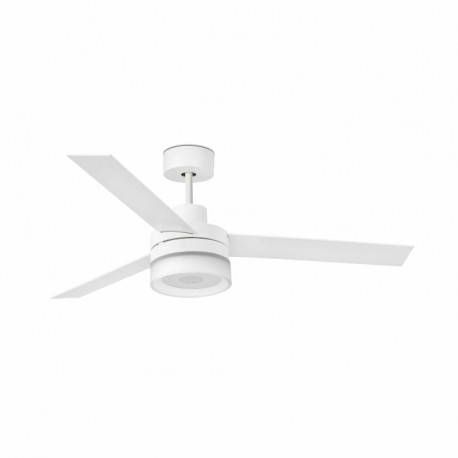 Ventilateur plafonnier Ice L LED Speaker Faro - 28m² - Avec haut-parleur - Blanc