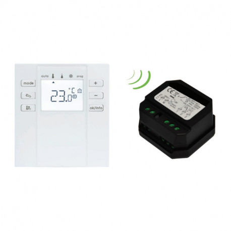 Thermostat mural RF & Récepteur RF Tonon Evolution