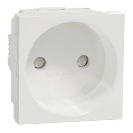 Prise de courant 2P Unica - 90° - 16A - Blanc