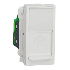 Prise RJ45 Unica - Cat.6 FTP - 1 module - Blanc