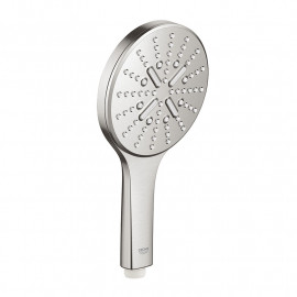 Douchette 3 jets Rainshower Smartactive 130 Supersteel - Grohe - Gamme Professionnelle