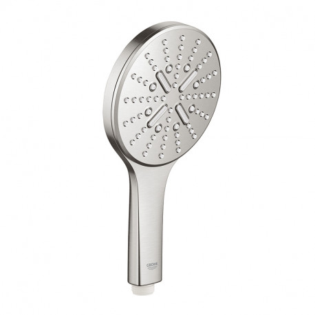 Douchette 3 jets Rainshower Smartactive 130 Supersteel - Grohe - Gamme Professionnelle