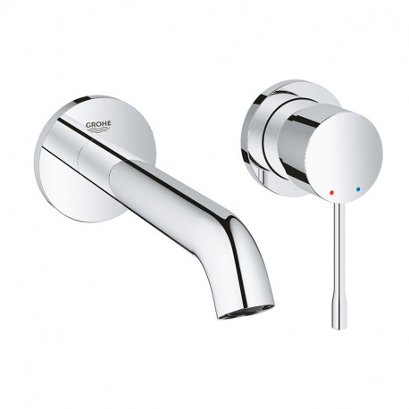 Mitigeur lavabo mural monocommande 2 trous taille M Essence Grohe - Chromé - Gamme Professionnelle