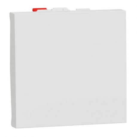 Va-et-vient Unica - 2 modules - 10AX - Blanc antimicrobien