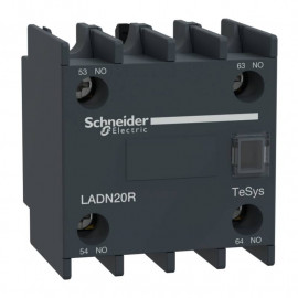 Bloc de contacts auxiliaires frontaux Schneider Electric - 2F - 1mA - Bornes vis-étriers