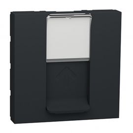 Prise RJ45 Unica - S-One - 2 modules - Anthracite