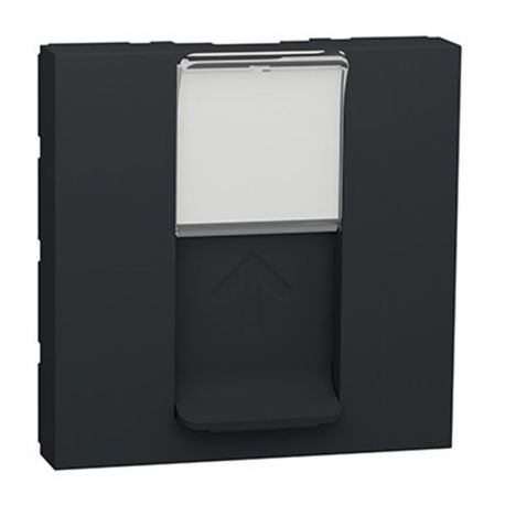 Prise RJ45 Unica - S-One - 2 modules - Anthracite