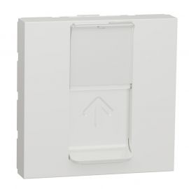 Prise RJ45 Unica - Cat.5e UTP - 2 modules - Blanc