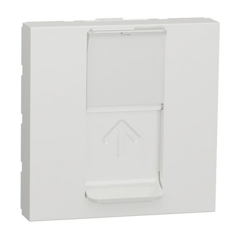 Prise RJ45 Unica - Cat.5e UTP - 2 modules - Blanc