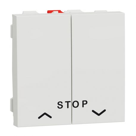 Commande pour volets-roulants Unica - Bouton-poussoir - 10A - Blanc