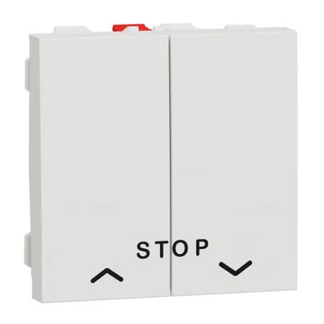 Commande pour volets-roulants Unica - Bouton-poussoir - 10A - Blanc