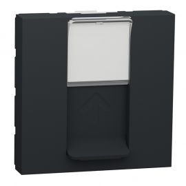 Prise RJ45 Unica - Cat.6 STP - 2 modules - Anthracite