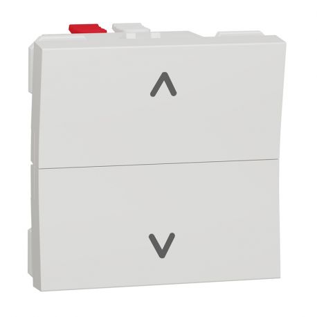 Commande pour volets-roulants Unica - Bouton-poussoir - 6A - Blanc