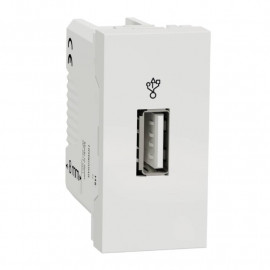 Prise USB 3.0 Unica - 1 module - Blanc