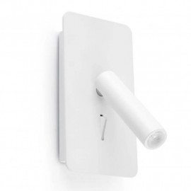 Lampe applique Suau LED - Blanc - Avec ampoule - USB