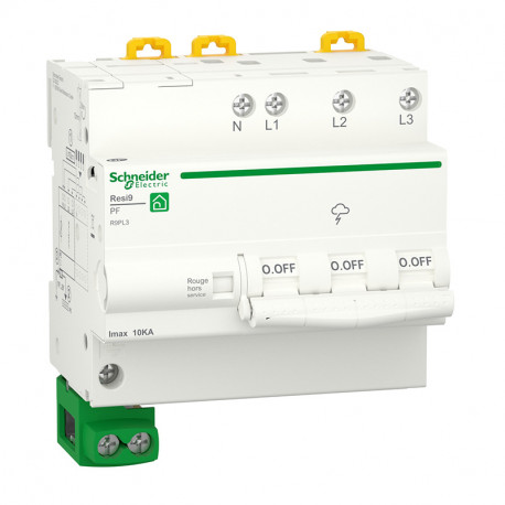 Parafoudre Rési 9 Schneider Electric - 10kA - 3P+N avec accessoires