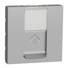 Prise RJ45 Unica - Cat.6A FTP - 2 modules - Alu